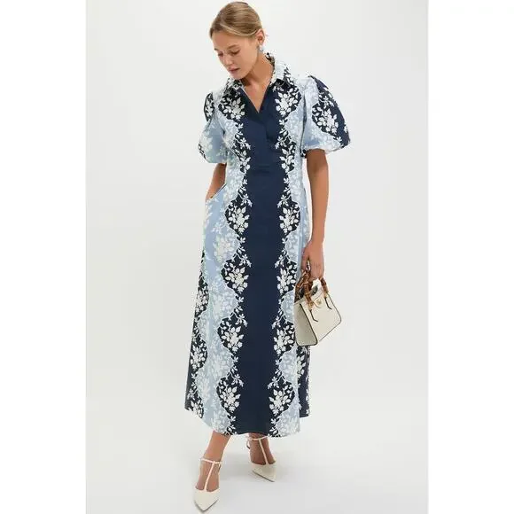 TUCKERNUCK Blue Fog Delaney Dress Size L NWT Retail $298 Tuckernuck - Picture 4 of 7